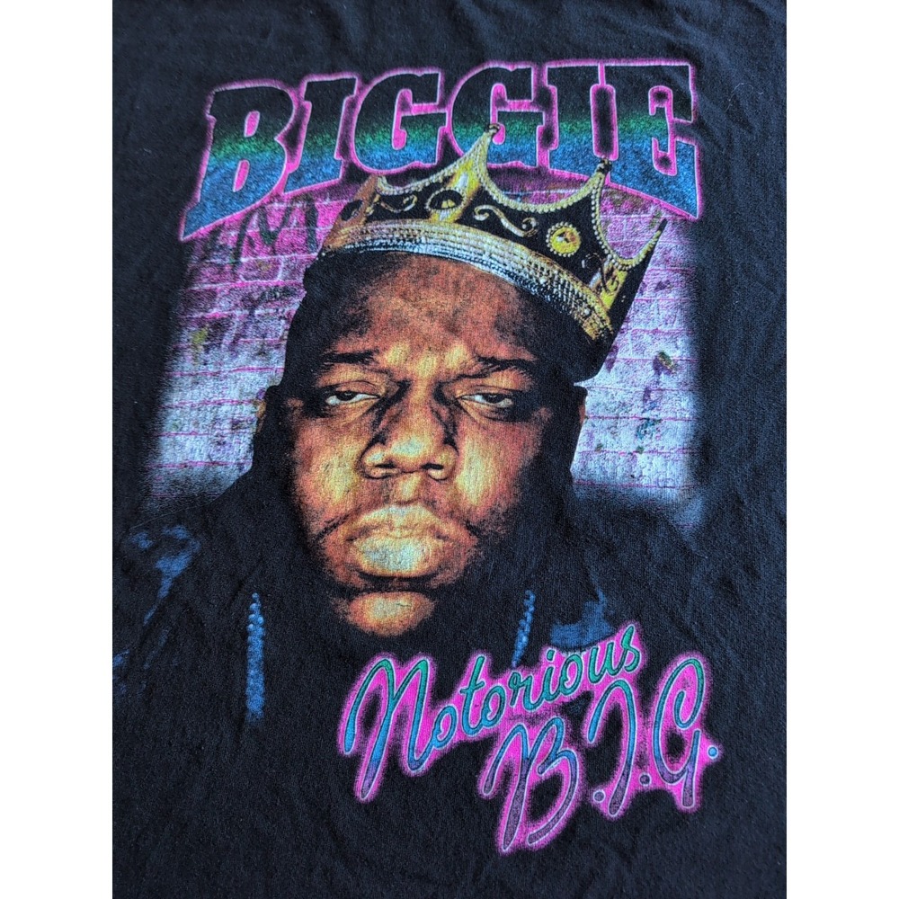 Vtg Biggie Notorious B.I.G. Biggie Short Sleeve T-Shirt Sz XL  Great Graphic‎